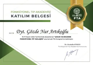 Dyt. Gözde Nur Artıkoğlu profilinde yer alan galeri fotoğrafı.
