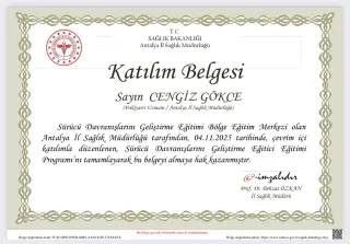 Uzm. Dr. Cengiz Gökce profilinde yer alan galeri fotoğrafı.