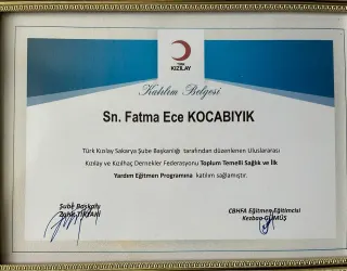 Dyt. Fatma Ece Kocabıyık profilinde yer alan galeri fotoğrafı.