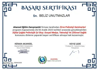 Kl. Psk. Beliz Unutmazlar profilinde yer alan galeri fotoğrafı.