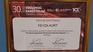 Uzm. Dr. Feyza Kurt profilinde yer alan galeri fotoğrafı.