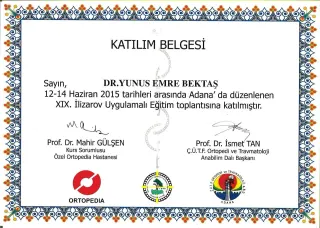 Op. Dr. Yunus Emre Bektaş profilinde yer alan galeri fotoğrafı.