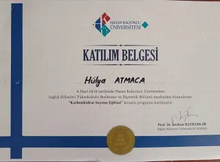 Dyt. Hülya Atmaca profilinde yer alan galeri fotoğrafı.