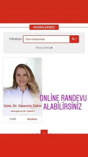 Uzm. Dkt. Yasemin Tekin profilinde yer alan galeri fotoğrafı.