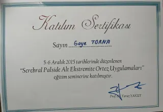 Uzm. Fzt. Gaye Torna profilinde yer alan galeri fotoğrafı.