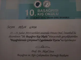 Uzm. Dr. Aydın Kaya profilinde yer alan galeri fotoğrafı.