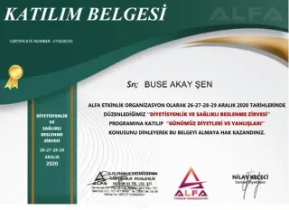 Dyt. Buse Akay Şen profilinde yer alan galeri fotoğrafı.