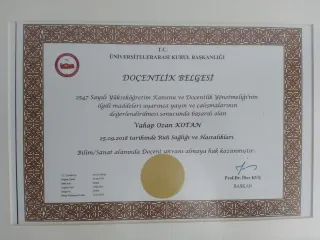 Prof. Dr. Vahap Ozan Kotan profilinde yer alan galeri fotoğrafı.