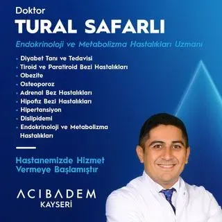 Uzm. Dr. Tural Safarlı — Kayseri. Portre fotoğrafı.