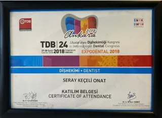 Uzm. Dt. Seray Keçeli Onat profilinde yer alan galeri fotoğrafı.