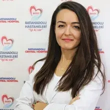 Uzm. Dr. Burcu Gülün Manoğlu — Psikiyatri, İzmir. Portre fotoğrafı.