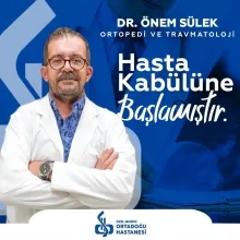 Uzm. Dr. Önem Sülek — Ortopedi Ve Travmatoloji, Mezitli, Mersin. Portre fotoğrafı.