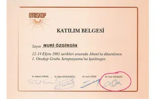Prof. Dr. Nuri Özgirgin profilinde yer alan galeri fotoğrafı.