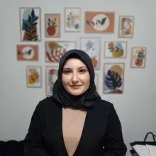 Uzm. Dkt. Feyza Deniz Saman — Dil ve Konuşma Terapisi, Malatya. Portre fotoğrafı.