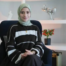 Dyt. Rabia Göker Alkan — Diyetisyen, Antalya. Portre fotoğrafı.