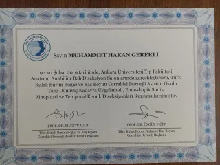 Op. Dr. Muhammet Hakan Gerekli profilinde yer alan galeri fotoğrafı.