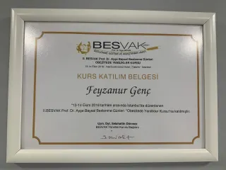Dyt. Feyzanur Genç profilinde yer alan galeri fotoğrafı.