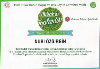 Prof. Dr. Nuri Özgirgin profilinde yer alan galeri fotoğrafı.