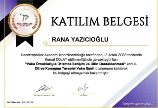 Uzm. Ody. Rana Yazıcıoğlu profilinde yer alan galeri fotoğrafı.