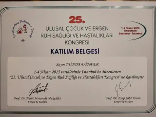 Uzm. Dr. Funda Dönder Şen profilinde yer alan galeri fotoğrafı.