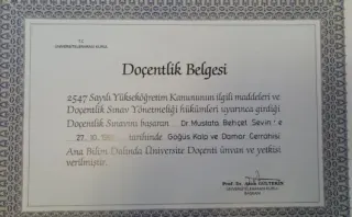 Prof. Dr. Mustafa Behçet Sevin profilinde yer alan galeri fotoğrafı.