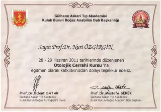 Prof. Dr. Nuri Özgirgin profilinde yer alan galeri fotoğrafı.
