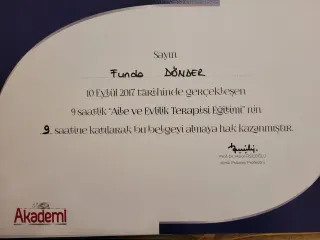 Uzm. Dr. Funda Dönder Şen profilinde yer alan galeri fotoğrafı.