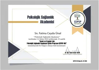 Psk. Fatma Ceyda Ünal profilinde yer alan galeri fotoğrafı.