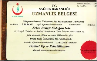 Uzm. Dr. Selen Bengü Erdoğan Gür profilinde yer alan galeri fotoğrafı.