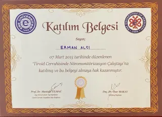 Doç. Dr. Erman Alçı profilinde yer alan galeri fotoğrafı.