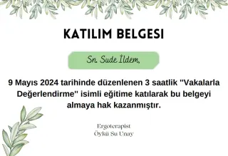 Erg. Sude İldem Bekar profilinde yer alan galeri fotoğrafı.