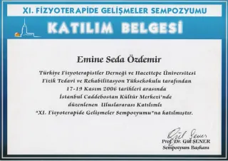 Uzm. Fzt. Seda Türkyılmaz profilinde yer alan galeri fotoğrafı.