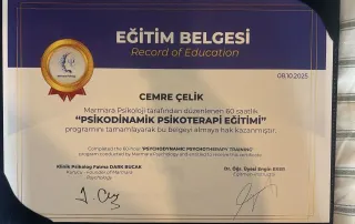 Uzm. Psk. Cemre Çelik profilinde yer alan galeri fotoğrafı.