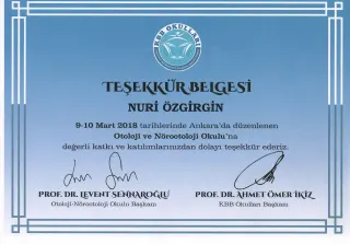 Prof. Dr. Nuri Özgirgin profilinde yer alan galeri fotoğrafı.