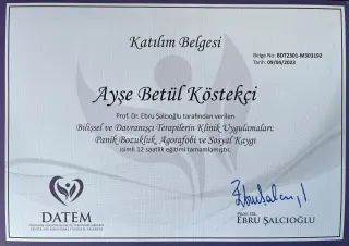 Kl. Psk. Ayşe Betül Köstekçi profilinde yer alan galeri fotoğrafı.