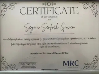 Uzm. Dr. Şeyma Şentürk Güven profilinde yer alan galeri fotoğrafı.