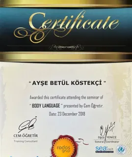 Kl. Psk. Ayşe Betül Köstekçi profilinde yer alan galeri fotoğrafı.