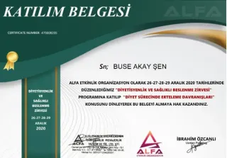 Dyt. Buse Akay Şen profilinde yer alan galeri fotoğrafı.