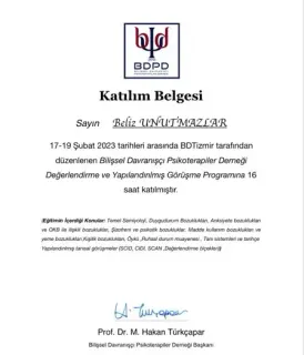 Kl. Psk. Beliz Unutmazlar profilinde yer alan galeri fotoğrafı.