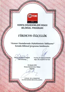 Dt. Firdevs Özçelik profilinde yer alan galeri fotoğrafı.