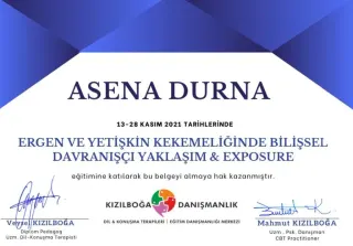 Uzm. Dkt. Asena Durna profilinde yer alan galeri fotoğrafı.