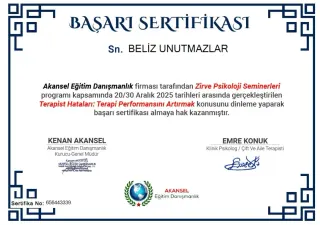 Kl. Psk. Beliz Unutmazlar profilinde yer alan galeri fotoğrafı.