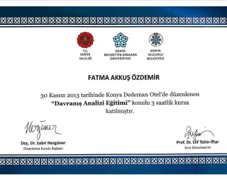 Uzm. Dr. Fatma Akkuş Özdemir profilinde yer alan galeri fotoğrafı.