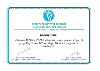 Uzm. Dr. Begüm Arıtan profilinde yer alan galeri fotoğrafı.