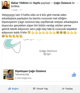 Dyt. Çağrı Üzümcü profilinde yer alan galeri fotoğrafı.