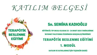 Uzm. Dyt. Semiha Kadıoğlu profilinde yer alan galeri fotoğrafı.