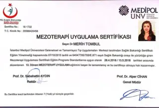 Uzm. Dr. Merih Tombul profilinde yer alan galeri fotoğrafı.