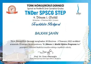 Doç. Dr. Balkan Şahin profilinde yer alan galeri fotoğrafı.