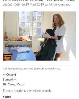 Uzm. Dkt. Yasemin Tekin profilinde yer alan galeri fotoğrafı.