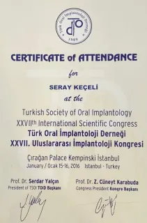Uzm. Dt. Seray Keçeli Onat profilinde yer alan galeri fotoğrafı.